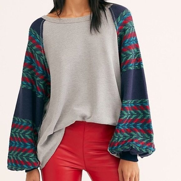 Free People Rainbow Dreams Swit Sweater - Picture 2 of 8